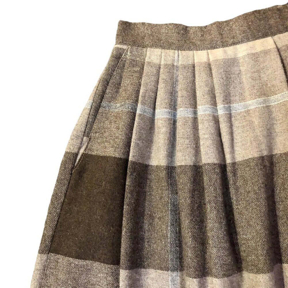 Vintage Plaid Skirt Womens 11 Used Pockets Plaid - Picture 11 of 12